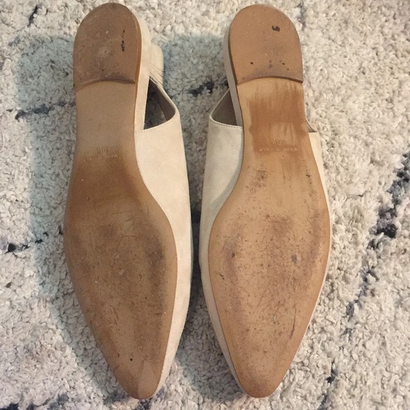 Everlane V beige suede slingback flats 10.5 - Picture 2 of 9